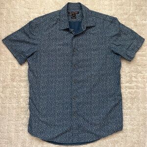 Michael Kors Blue Button-Up Shirt